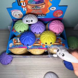 Realistic PU Material Steamed Bun Squeeze Toy Soft <b>Squishy</b> Sticky <b>Slow</b>-<b>Rising</b> Anxiety Relief Tactile Prop & Gift - Product Image 2