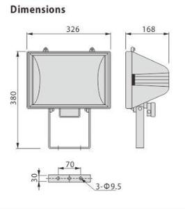 Projecteur de Sécurité Extérieur Étanche 1000W/1500W/2000W avec Ampoule Gratuite WD-1056 - Product Image 4
