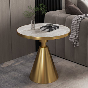 Tavolino da Caffè in Lastra <span class=keywords><strong>di</strong></span> Roccia con Struttura in Ferro, Design Nord Europeo Moderno, Ecologico e Personalizzabile per Soggiorno - Product Image 3
