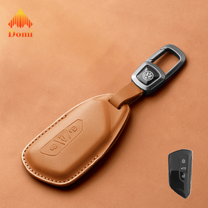 Funda de Cuero para Llaves de Coche DM para Volkswagen VW Golf 8 MK8 ID.3 ID.4 para Skoda Octavia A8 Seat <span class=keywords><strong>Cupra</strong></span> Formentor <span class=keywords><strong>Leon</strong></span> MK4 Tarraco 2020 - Product Image 3