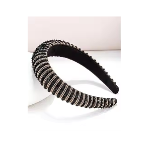 Diadema personalizada con cuentas, diademas con cuentas de semillas con trabajo adornado a mano de La India para mujeres - Product Image 3