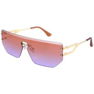 Gafas de Sol Rectangulares sin Marco de Moda para Hombre y Mujer, Lentes Degradadas Ligeras para Estilo Urbano y Protección Solar - Product Image 5