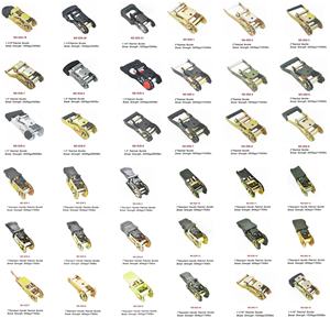 1インチ25mm製造直接ラチェットタイダウンストラップSフックオートバイタイダウンストラップ付き - Product Image 4