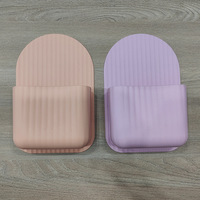 YDS personnalisé de qualité alimentaire brosse à dents et porte-pâte Silicone support de salle de bain douche porte-brosse à dents mural organisateur de bain