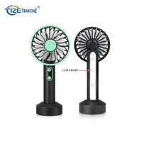 Portable Mini Fans with LED Light, Small Held Cooling