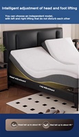 Cadre de lit pliable multifonctionnel avec contrôle par application, détection de la respiration, matelas hybride en mousse à mémoire de forme, rafraîchissant, pour chambre moderne