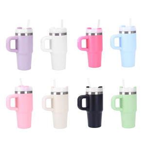 Venta caliente 14 oz vaso de acero inoxidable práctica <span class=keywords><strong>taza</strong></span> de café de doble pared con tapa de empuñadura de diseño deportivo para sublimación - Product Image 2