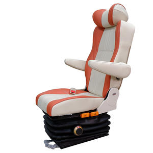 Ghế lái xe tải bằng da, hệ thống treo khí nén có thể điều chỉnh, đế cao su siêu bền - Product Image 3