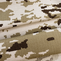 Espagnol M09 Désert Numérique Camouflage TC 65/35 Polyester Coton Tissé Imprimé Résistant À La Déchirure Manteau Pantalon Ripstop Camo Tissu
