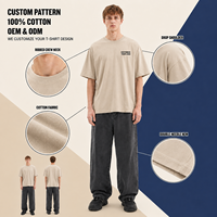 T-shirt en coton unisexe personnalisé, coupe ample, couleur unie, respirant, confortable, manches courtes, grande taille, style hip-hop pour homme