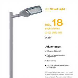 Lámpara de Calle LED de Alta Potencia de 300W, Carcasa de Aluminio Fundido a Presión, Chip SMD, IP66, Sensor de Movimiento para Exteriores, Regulable, Alimentación CA - Product Image 1