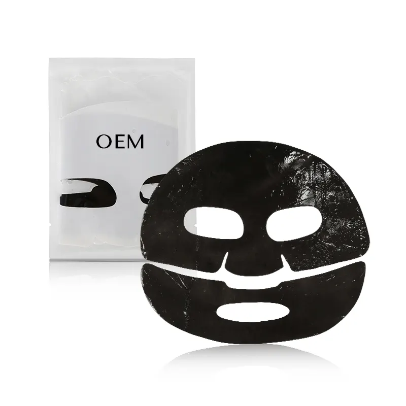 Masker Wajah Tidur Hitam Arang Bambu Tipe Berbeda Korea Selatan Kolagen Kemasan Kustom Wajah