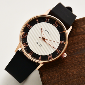 Montre en <span class=keywords><strong>cuir</strong></span> pour homme avec cadran en alliage de quartz et cristaux, étanche, lumineuse, style sport et luxe pour affaires - Product Image 3