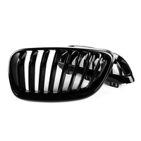 Gril Kidney ABS Gloss Black Single Slat Berkualitas Tinggi untuk BMW Seri 2 F22 F23 F87 M2 2014-2018 Gril Bumper Depan Mobil
