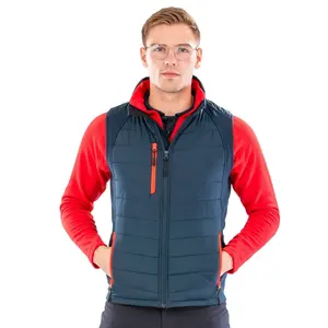 Chaleco Softshell Negro Compass, merchandising sostenible - Product Image 1