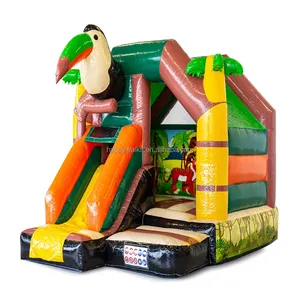 Hạnh phúc đi Bộ nóng bán Inflatable chim Bouncer nhảy nhà với trượt Inflatable lâu đài bouncy để bán