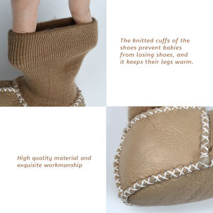 Zapatitos <span class=keywords><strong>de</strong></span> piel <span class=keywords><strong>de</strong></span> oveja australiana <span class=keywords><strong>para</strong></span> bebé, calcetines botines <span class=keywords><strong>de</strong></span> piel <span class=keywords><strong>de</strong></span> cordero <span class=keywords><strong>para</strong></span> preandantes - Product Image 3