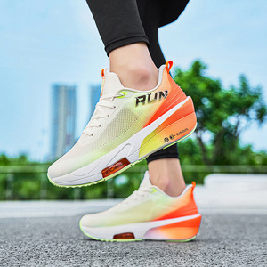 รองเท้าวิ่งใส่ได้ทั้งชายและหญิงน้ำหนักเบารองเท้าวิ่งออกกำลังกายสำหรับนักกีฬาซับในตาข่ายด้านบนพื้นรองเท้ากลางพื้นรองเท้า - Product Image 4