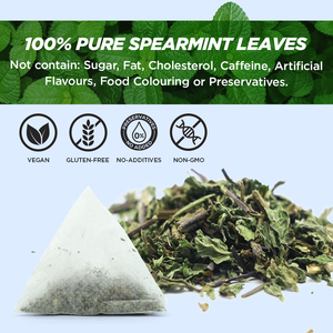 Chinaherbs 100%, bolsa de té de menta verde seca orgánica Natural, relajación, <span class=keywords><strong>almeja</strong></span>, comodidad cerebral, especias, hierbas, té de relajación Mental - Product Image 3