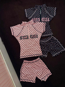 Nouvel Arrivage 2026 – <span class=keywords><strong>Ensemble</strong></span> d'été noir et <span class=keywords><strong>rose</strong></span> à pois pour femme : Haut court bustier et mini-jupe – <span class=keywords><strong>Ensemble</strong></span> 2 pièces loungewear pour femme - Product Image 5