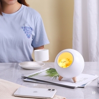 Led Tactile Lune Lumière Enfants Petit Haut-Parleur Lampe De Nuit pour la Chambre À Coucher