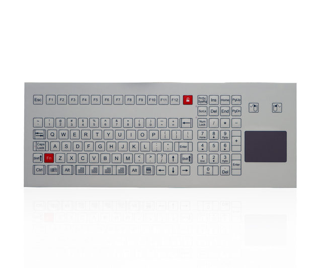 industrial membrane keyboard micro switch with touchpad waterproof keyboard