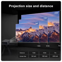 En stock, projecteur LED intelligent Android VOXFLIX VF71 4K, Full HD 1080P, 2500 lumens ANSI, autofocus, WiFi6, home cinéma portable, projecteur