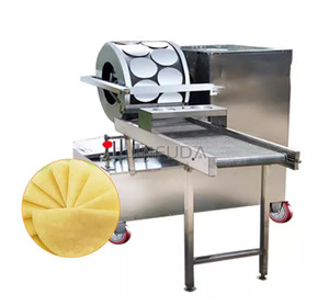 Feuille de rouleau à ressort électrique ou à gaz Machine à emballer les œufs Feuille de <span class=keywords><strong>pâtisserie</strong></span> pour gâteau de canard rôti Mille Crepe Popiah Skin Making Equipment - Product Image 4