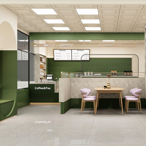 Kit d'accessoires d'aménagement pour kiosque-café préfabriqué en <span class=keywords><strong>conteneur</strong></span>, moderne et innovant, doré - Product Image 5