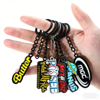 Gantungan Kunci Carabiner Stainless Steel Logo Kustom Desain Huruf Kartun Personal untuk Hadiah Promosi