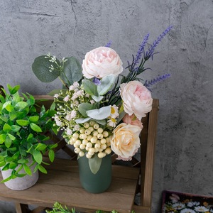 CallaFloral Ramo de Peonías Artificiales CF02005 de Plástico para Decoración del Hogar y Bodas - Product Image 1