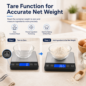 เครื่องชั่งอาหารดิจิตอลแบบอิเล็กทรอนิกส์ แพลตฟอร์มสแตนเลส ขายดี - Product Image 4