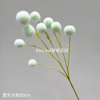 Bouquet de fleurs artificielles en mousse à 9 têtes, écologique, pour décoration de mariage et d'Halloween, petites fleurs artificielles