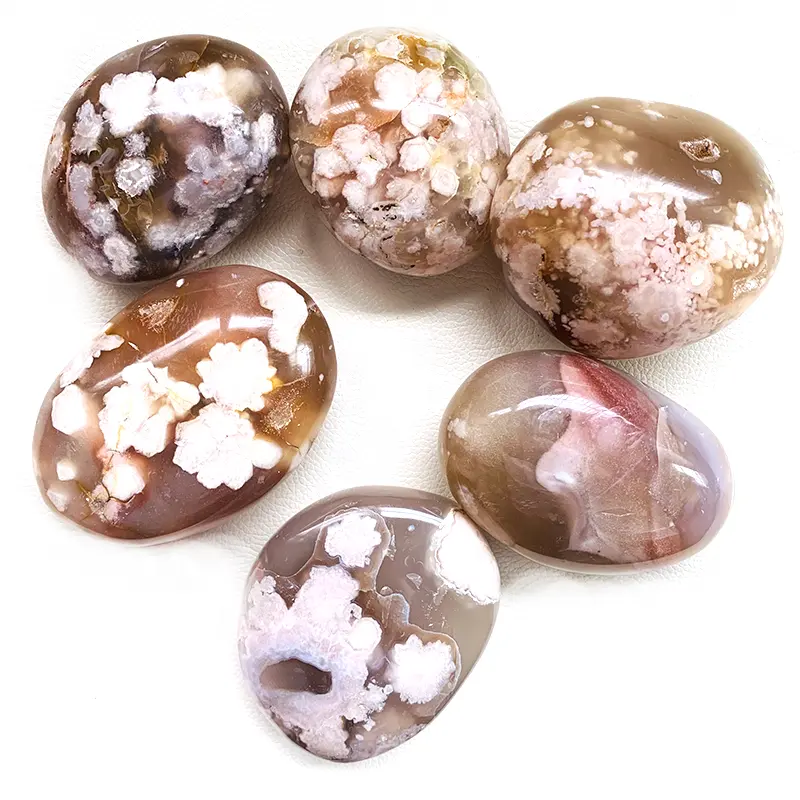 Pierres de guérison naturelles en cristal, 1 pièce, fleurs, agates sakura, vente en gros