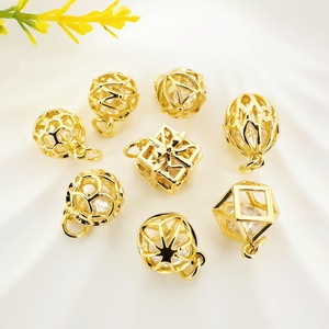 Zircon Hollow Out Pendant Mixed Shapes DIY Jewelry Accessories Necklace <b>Bracelet</b> Earrings Material Wholesale - Product Image 1