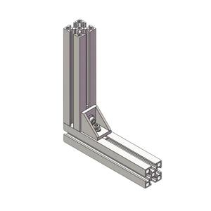 プロ仕様 3030 アルミニウム押出材 600mm ブラック 2個パック 欧州規格 スクエアコネクター Truetrust DIY 工業用 - Product Image 3