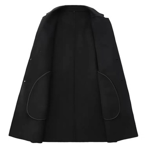 Latest Design <strong>Mens</strong> Woolen <strong>Pea</strong> <strong>Coat</strong> Slim Fit Single Breasted Winter Cashmere Wool <strong>Coat</strong> <strong>Men</strong> - Product Image 3