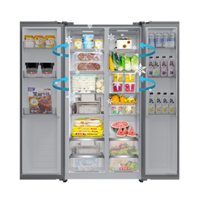Congélateur et réfrigérateur verticaux côte à côte écoénergétiques pour cuisine commerciale, équipement d'extérieur pour hôtels - Product Image 2
