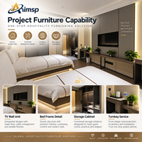 Ensemble complet de mobilier de chambre d'hôtel, conception personnalisée, armoires intégrées, livraison directe d'usine pour projets hôteliers