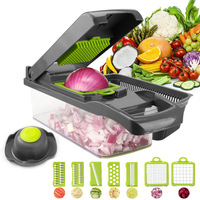 Hachoir à légumes Ding Xi hachoir à légumes 12 en 1 Mandoline pour la cuisine multifonctionnel-hachoir à oignon-hachoir à légumes