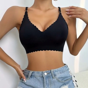Reggiseni Sportivi da Donna <span class=keywords><strong>Senza</strong></span> Marchio, Taglie Forti, <span class=keywords><strong>Senza</strong></span> <span class=keywords><strong>Ferretto</strong></span>, Push-Up, Traspiranti, Tinta Unita, con Supporto - Product Image 4