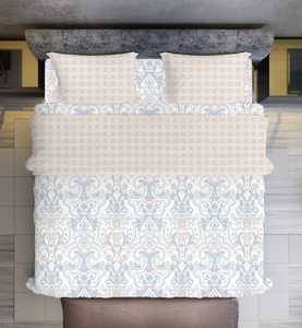 ชุดผ้าห่มกำมะหยี่หรูหราสำหรับฤดูหนาว เนื้อนุ่มฟู ลายเรียบ ผ้าไมโครไฟเบอร์ปักลาย กลับด้านได้ 400 เส้นด้าย ป้องกันรอยยับ เหมาะสำหรับใช้ในบ้านและโรงแรม - Product Image 3