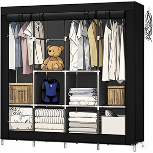 NIHAO Chine Armoire portable pliable en toile bon marché - Product Image 1