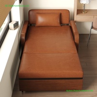 Lit de voyage pliable pour tout-petits personnalisé, canapé-lit en cuir ciré doux pour salon et hôtel
