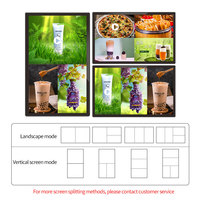 32 pulgadas Android Smart TV LCD reproductor de publicidad marco súper estrecho señalización Digital USB Serial DVI interfaz de montaje en pared