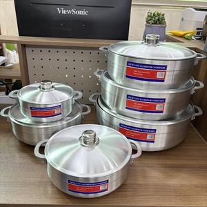 Ensemble de 12 casseroles en aluminium moulé sous pression, batterie de cuisine forgée, grandes marmites à soupe, ensemble de casseroles pour la cuisson, Ollas De Cocina - Product Image 4