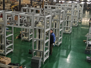 Tùy chỉnh sản xuất động cơ tự động đôi tốc độ chuỗi nhôm hồ sơ Hệ thống băng tải Pallet - Product Image 6