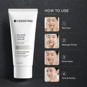 Nettoyant Moussant Exfoliant et Blanchissant au Glucoside, Formule Contrôle du Sébum et Purification des Pores, Soin Corporel Sous Marque Blanche - Product Image 5