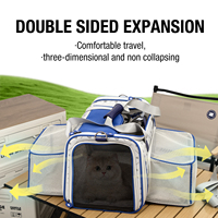 Sac de transport pour animaux de compagnie pliable et écologique populaire, sac de transport pour chat portable à côtés souples pour petits animaux