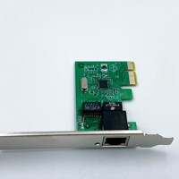 Tarjeta de red Gigabit Ethernet interna PCI-E de un solo puerto RTL8111 para ordenadores de sobremesa, conector RJ45, filtros duales, sin controladores